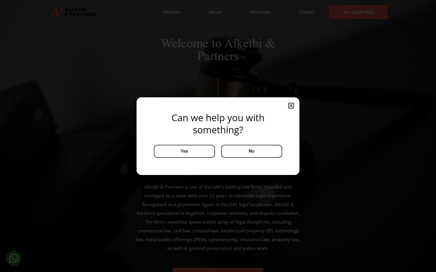 Alketbi Partners project screenshot