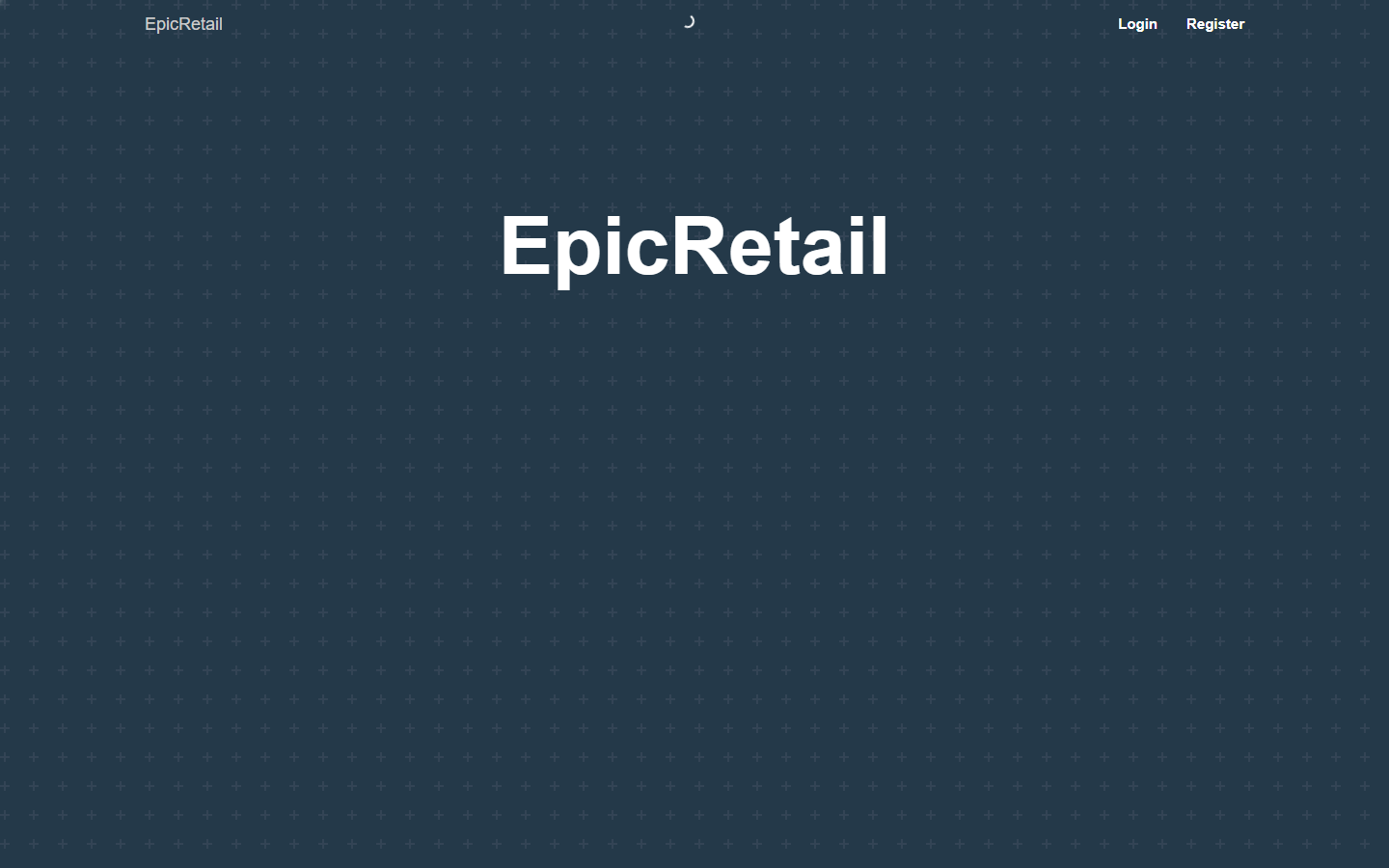 Epic Retail project screenshot