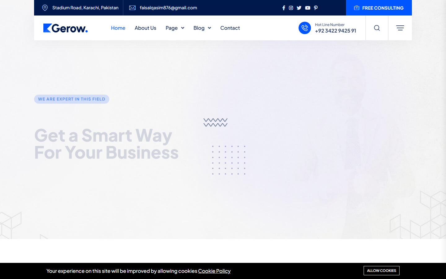 Grow Biz project screenshot