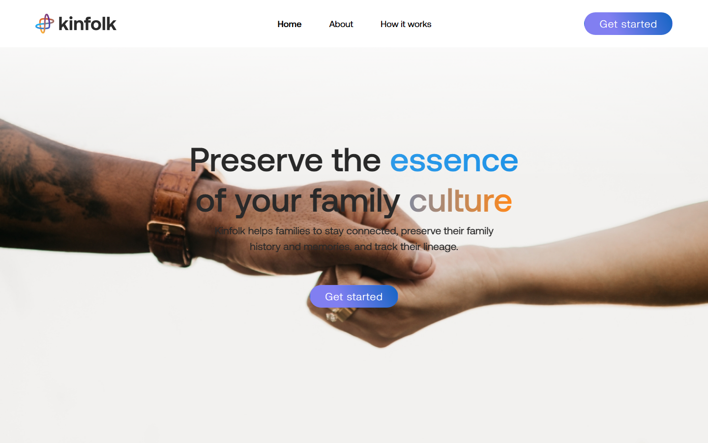 Kinfolk Vue project screenshot