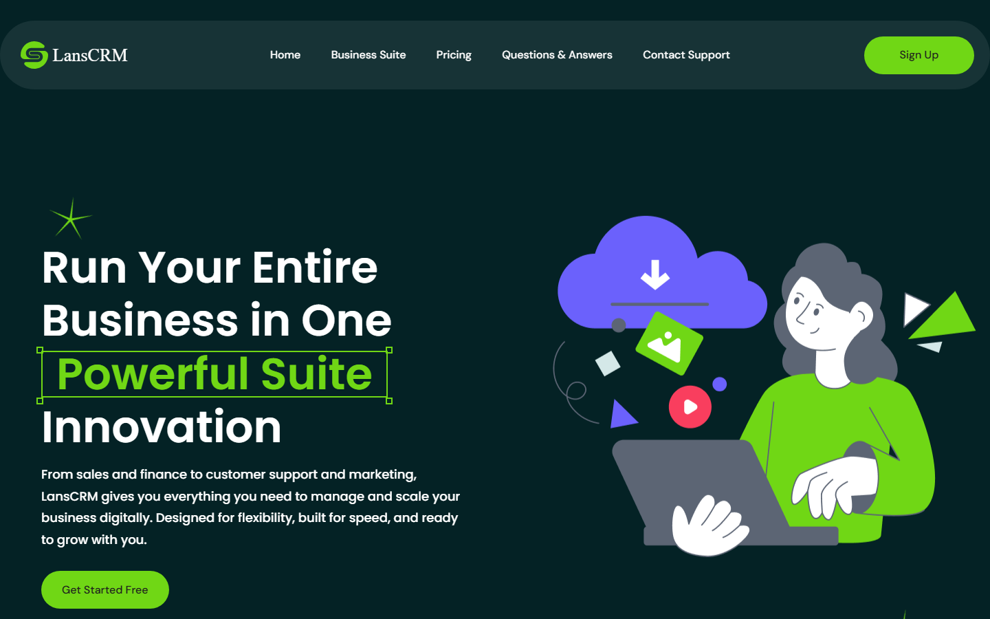 LANS CRM project screenshot