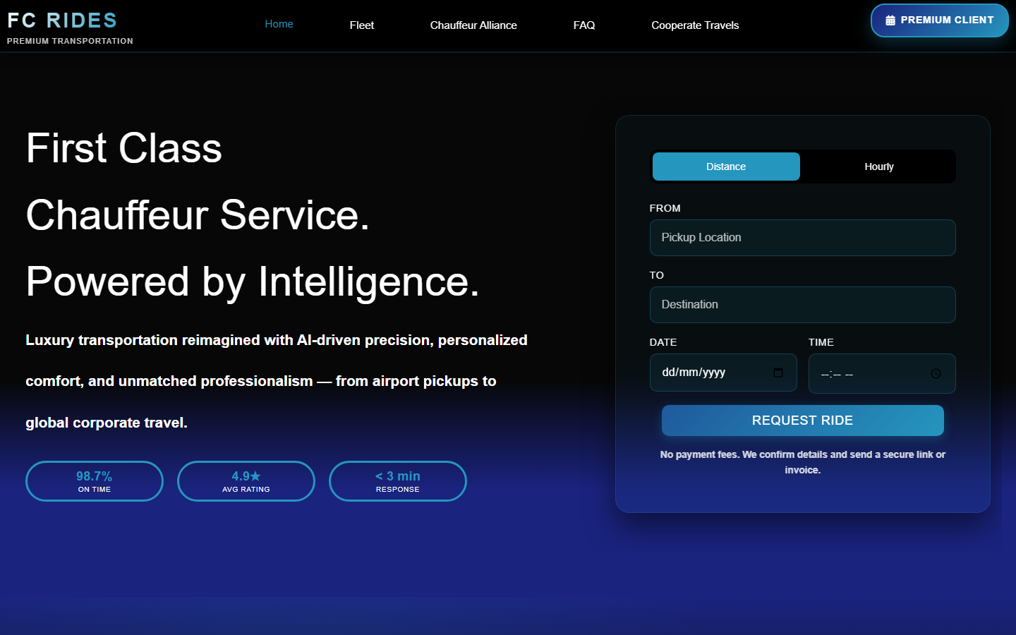 Rides project screenshot