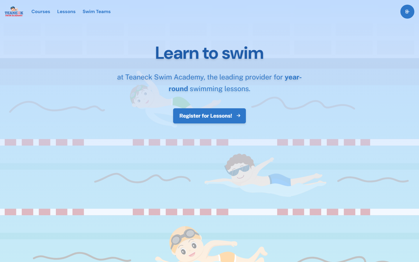 Teaneck Swim Academy website