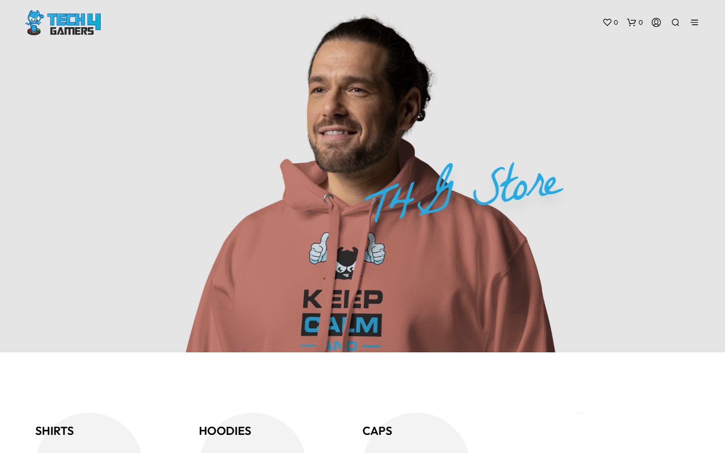Tech4Gamers Shop project screenshot
